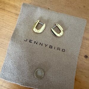 Jenny Bird Gold Crescent Earrings